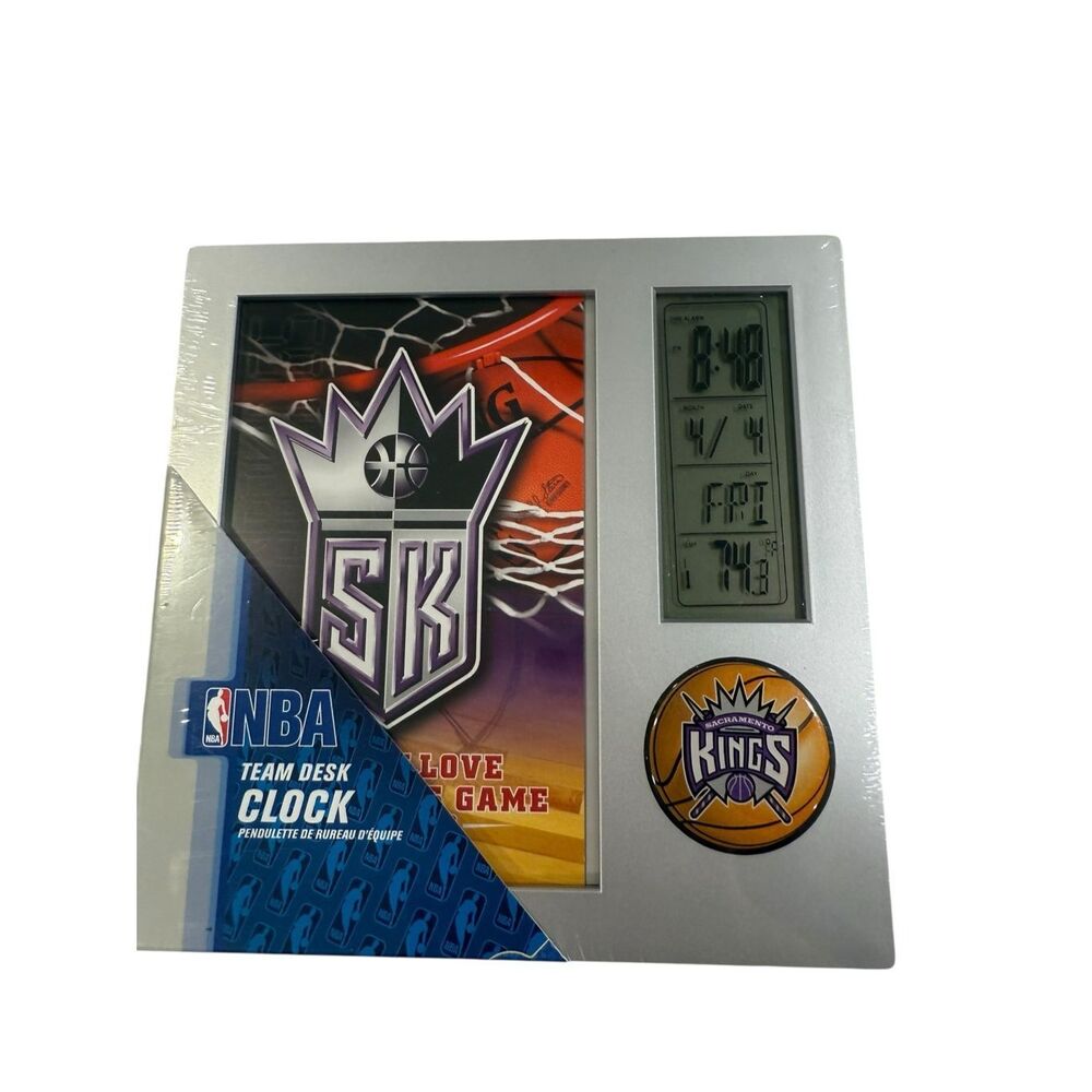 Sacramento Kings WinCraft Sports Team Desk Clock Digital clock NEW